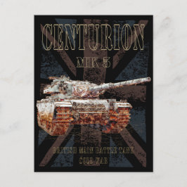 Centurion MK 5 MBT. British Main Battle Tank Vykort