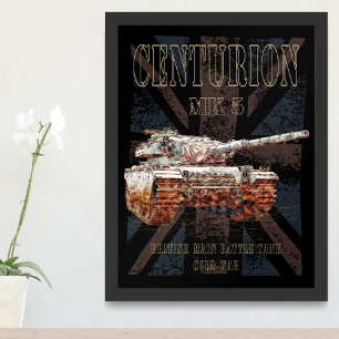 Centurion MK 5 MBT. Brittisk huvudstridsvagn Fototryck