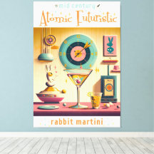 Century Atomic Futuristiska Rabbit Martini