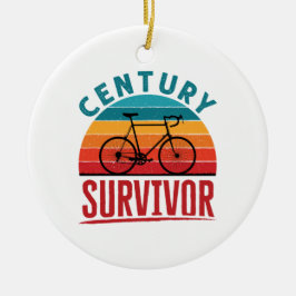 Century Survivor 100 Miles Klubb Julgransprydnad Keramik