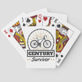 Century Survivor Cycling 100 Miles Bicycle Tävling Casinokort