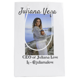 CEO-affärsägarflicka chef Instagram Handtag för