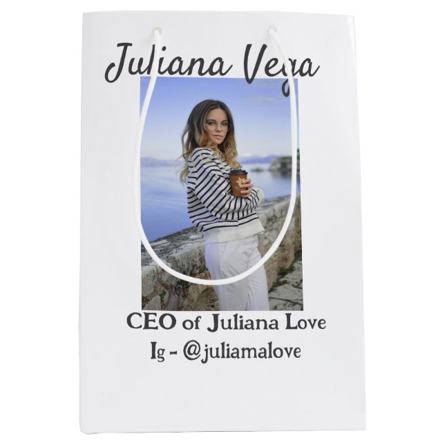 CEO-affärsägarflicka chef Instagram Handtag för (Framsidan)