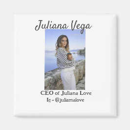 CEO-affärsägarflicka chef Instagram Handtag för Magnet