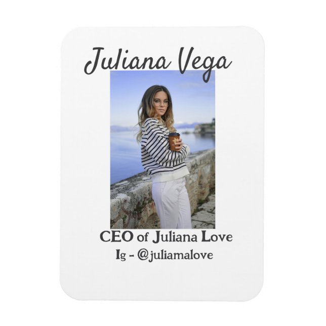 CEO-affärsägarflicka chef Instagram Handtag för Magnet (Vertikal)