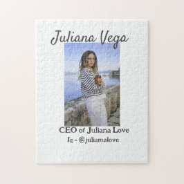 CEO-affärsägarflicka chef Instagram Handtag för Pussel