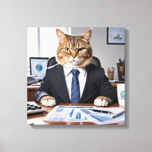 CEO Cat Canvastryck (Framsida)