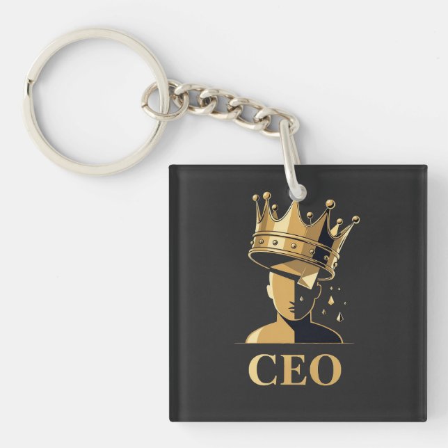 CEO Crown Graphic T-Shirt – Minimalist V2  (Framsidan)