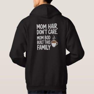 CEO för Kaos Rolig Mamma Hoodie - Kaffe Fram Mamma