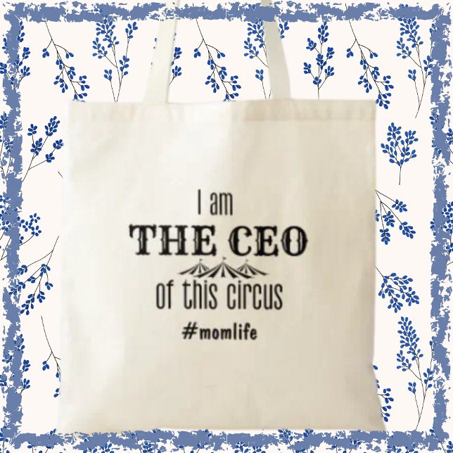 CEO Morsa Funny Momlife Modern Mors dag Gift Tygkasse ( It's not just a bag; it's a daily reminder of your incredible managerial skills! )