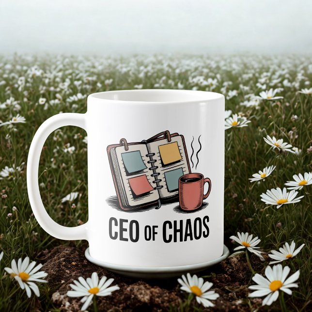 CEO of Chaos | Motherhood Multitasking Humor   Kaffemugg (Skapare uppladdad)