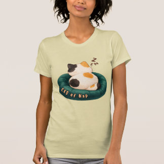 "CEO of Nap" Cat Sleeping on The Couch T Shirt