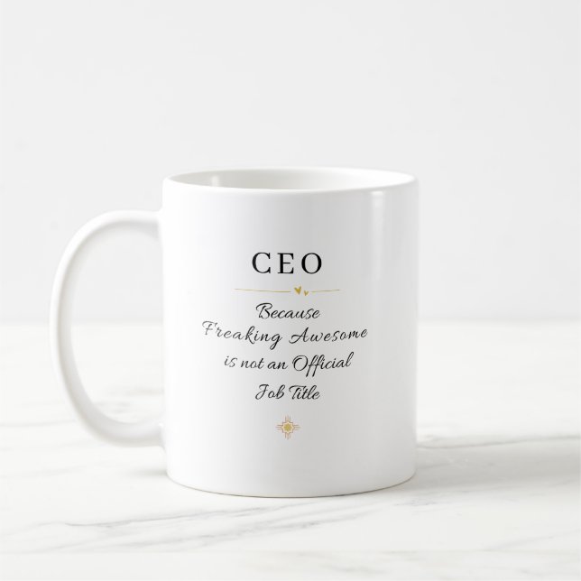 CEO Office Quote Kaffemugg (Vänster)