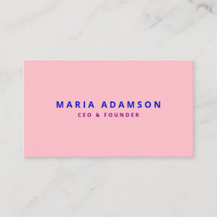 Ceo Ordförande för Girly Snyggt Rosa Visitkort