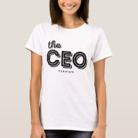 CEO Rustic Retro Typography Personlig Shirt