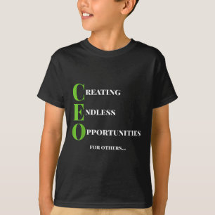 Ceo T Shirt Skapar affärsmöjligheten Chef Success