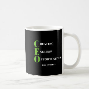 Ceo T Shirt Skapar affärsmöjligheten Chef Success  Kaffemugg