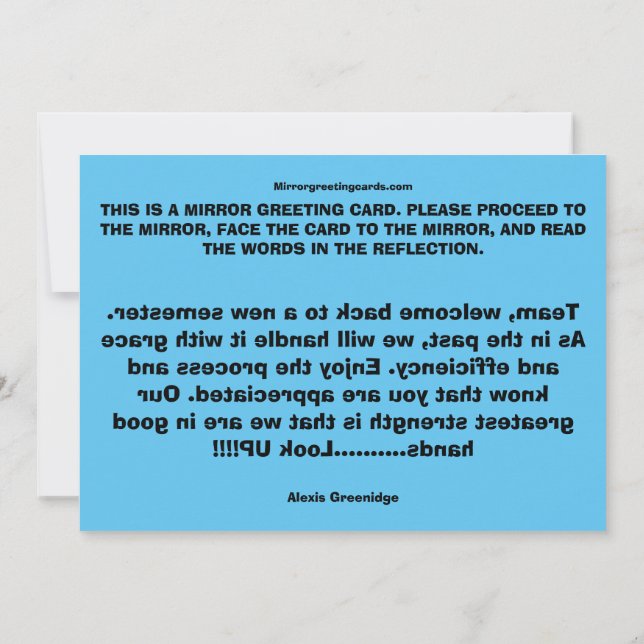 CEOFC1046AG - team Tack Kort (Baksida)