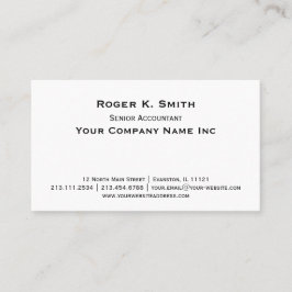 Ceperplate Classic Simpity är Elegant Visitkort