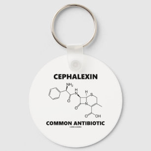 Cephalexin vanligt antibiotikum (den kemiska nyckelring