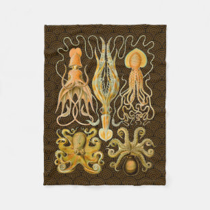 Cephalopod Octopus Squid Marine Natature Fleecefilt