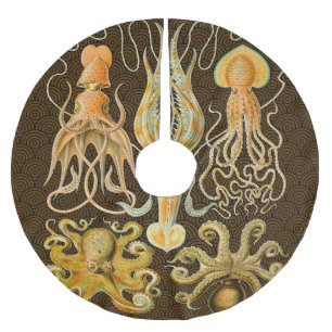 Cephalopod Octopus Squid Marine Natature Julgransmatta Borstad Polyester