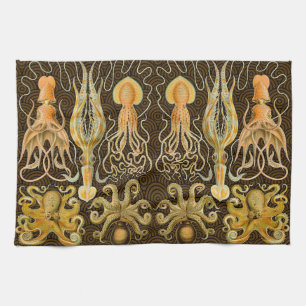 Cephalopod Octopus Squid Marine Natature Kökshandduk