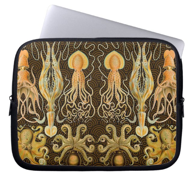 Cephalopod Octopus Squid Marine Natature Laptop Sleeve (Framsidan)