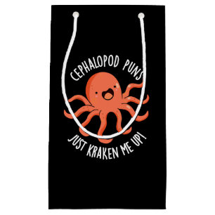 Cephalopod Puns bara Kraken Up Pun Mörk BG