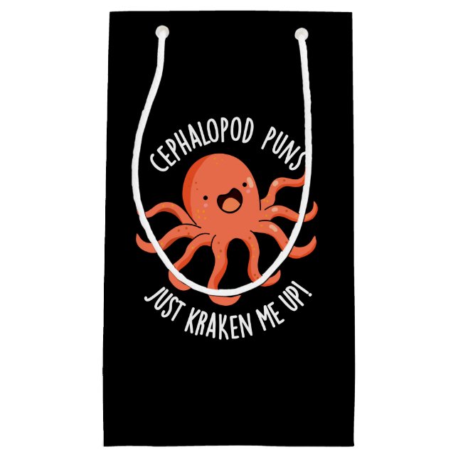 Cephalopod Puns bara Kraken Up Pun Mörk BG (Framsidan)
