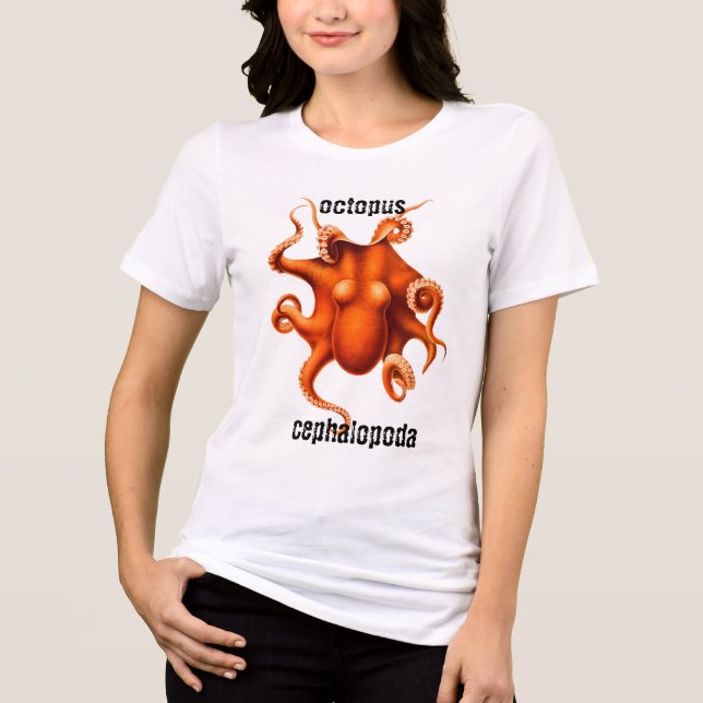 Cephalopoda Octopus T-shirt (Framsida)
