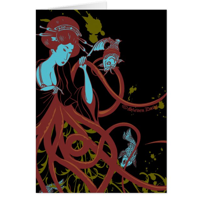 CephalopodSushi Hälsningskort (Framsidan)