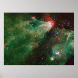 Cepheus B och C Gröna nebulosan Poster