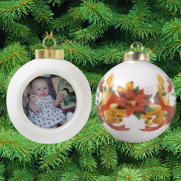 Ceramic Boll Ornament Add Your Photo