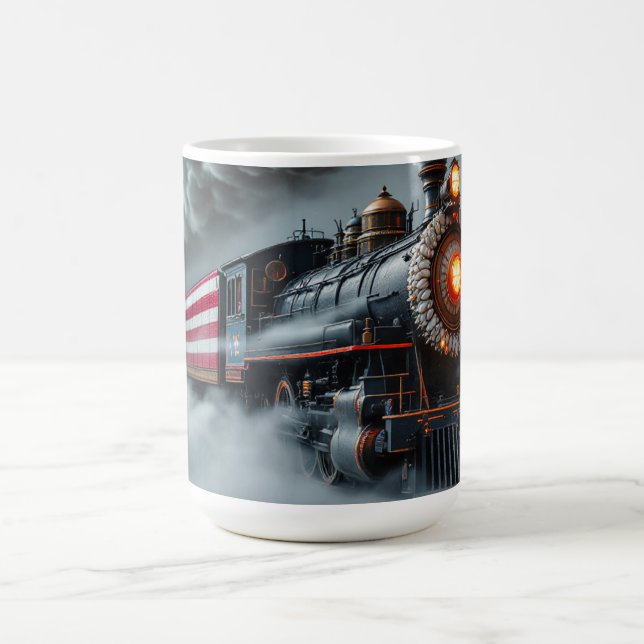 Ceramic Coffee Mug Freedom Steam Engine Kaffemugg (Center)