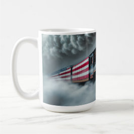 Ceramic Coffee Mug Freedom Steam Engine Kaffemugg