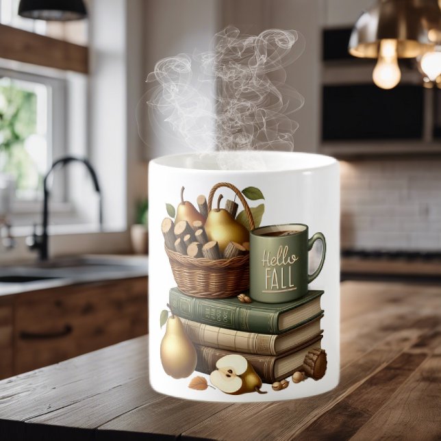 Ceramic Coffee Mug Hello Fall Kaffemugg (Skapare uppladdad)