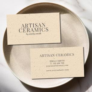 Ceramic Homemade Pottery Visitkort