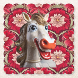 Ceramic Horse Coaster Underlägg Papper
