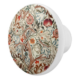 Ceramic knob William Morris art Knopp