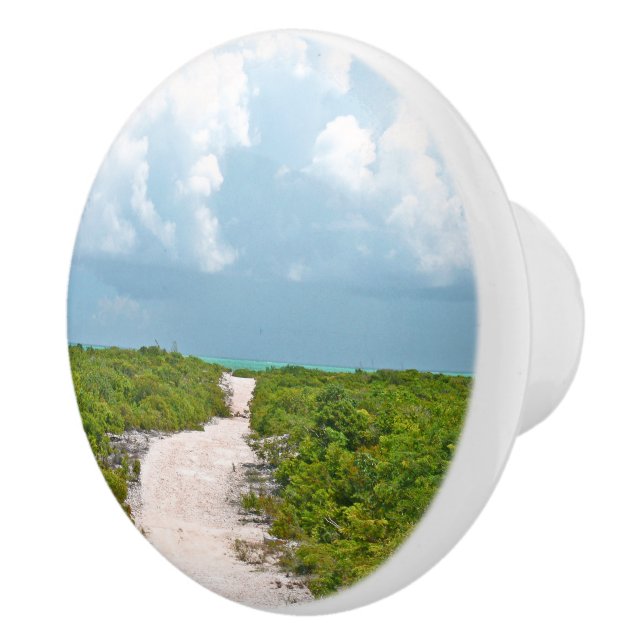 CERAMIC KNOBS/ANPASSNINGSBAR/SANDY VÄG TO BEACH/FL KNOPP (Höger)