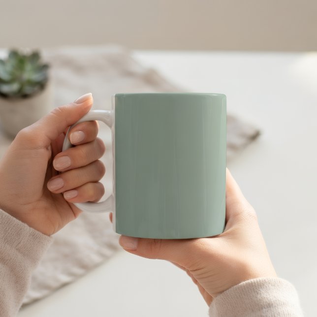 Ceramic Light Green Pastel Solid Color Mug Kaffemugg (Skapare uppladdad)