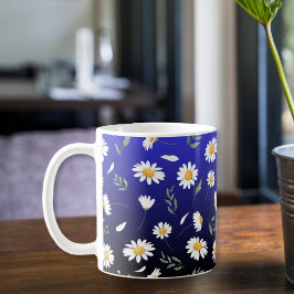 Ceramic mug, Daisy coffee mug, tea cup Kaffemugg