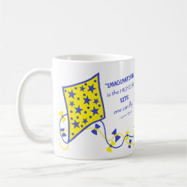 Ceramic Mug - Whimsical Kite with saying Kaffemugg