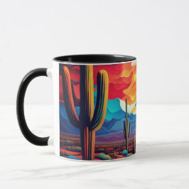 Ceramic Mugg Arizona Sunset i Abstrakt Stil