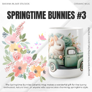 Ceramic Mugg, Springtime Bunnies Kaffemugg
