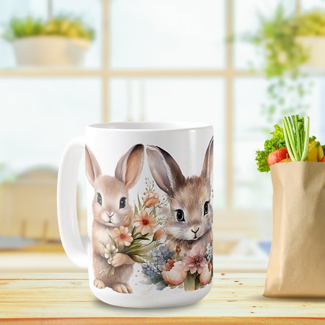 Ceramic Mugg, Springtime Bunnies Kaffemugg (Skapare uppladdad)