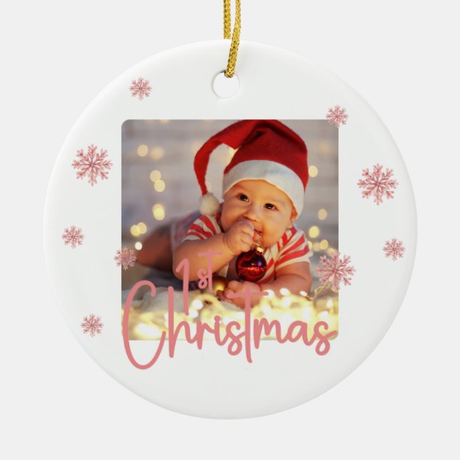 Ceramic Ornament Babys First Christmas Baby (Framsidan)