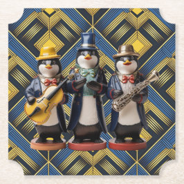 Ceramic Penguin Band Coaster Underlägg Papper