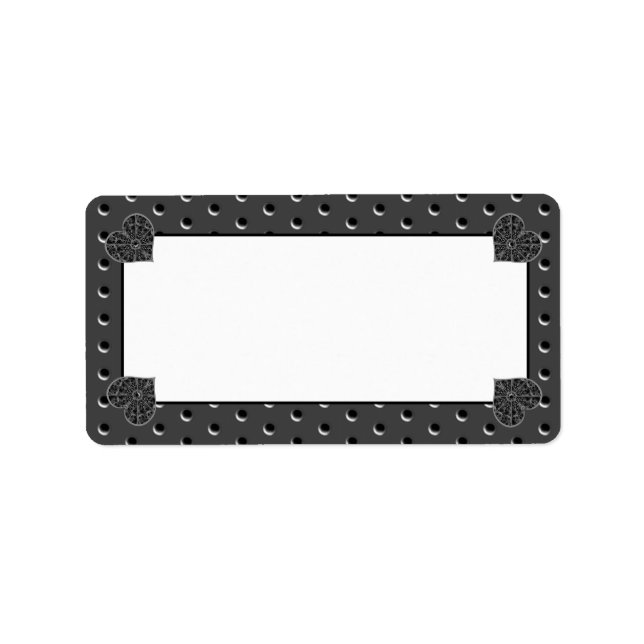 Ceramic Snöre Black Adressetikett (Framsidan)